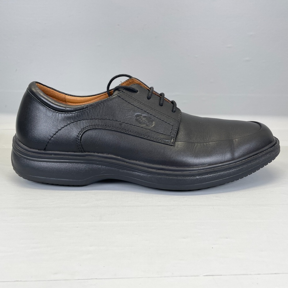 Dr. Comfort Classic Oxford Shoes Mens Size 11.5 M Black Leather Lace Up Dress